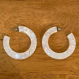 Acrylic Hoop Earrings