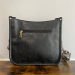 Aubree Crossbody Purse - Black & Plaid