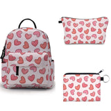 Set - Heart Speckle Pink