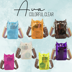 Ava - Colorful Clear, Slim Crossbody & Phone Bag - PREORDER