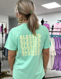 blessed pocket tee | island reef