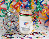 Celebrate Jumbo - 100 Hour Burn Time Soy Wax Candles - Oily BlendsCelebrate Jumbo - 100 Hour Burn Time Soy Wax Candles