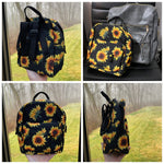 Mini Backpack - Floral Stripe