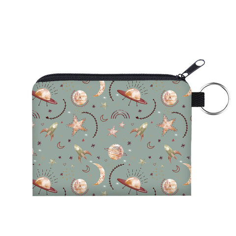 Mini Pouch - Space Beige Teal Green