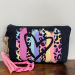 Pouch - Animal Print Rainbow Heart