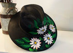 Hand Painted Fedora Palm Straw Panama Hat