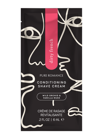 Conditioning shave cream foil pack - Dirty French