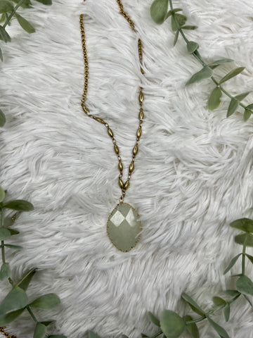 Aquamarine Gold Necklace